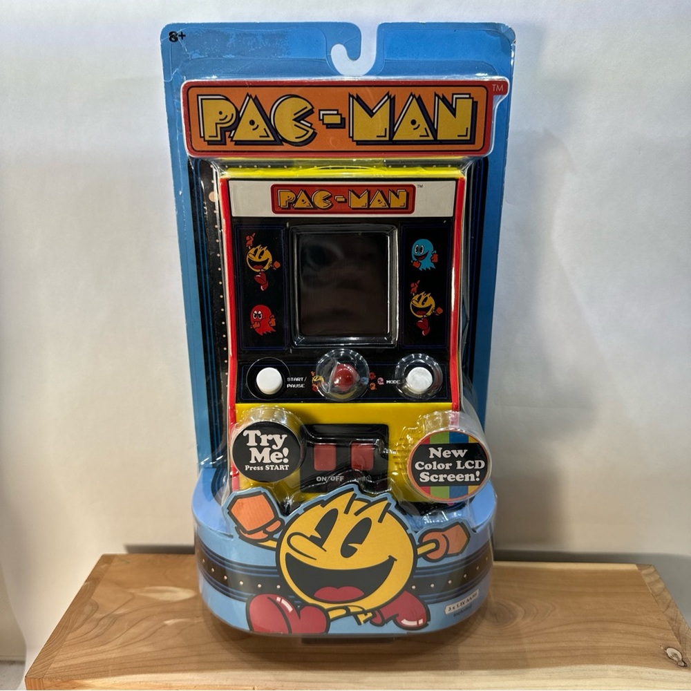 Pac-Man Color LCD Retro Mini Arcade Classics Game By Basic Fun